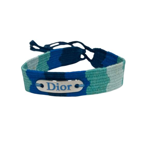 Christian Dior J'Adior woven blue bracelet - Picture 1 of 3